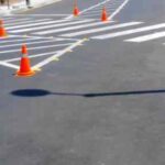 Εργασίες διαγράμμισης οδού και διαβάσεων επί της ΠΕΟ στα όρια του δήμου Πλατανιά