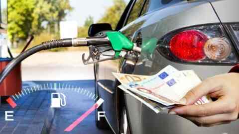 Αύξηση σχεδόν οκτώ λεπτών για τις τιμές στα καύσιμα από την αρχή του έτους